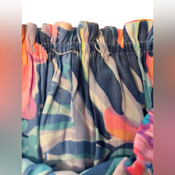 Lilly Pulitzer Dee Off The Shoulder Top Vibrant Multicolor Floral - Picture 4 of 8